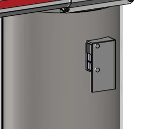 Illustration de l'accessoire de barrière automatique pour parking - Cellule de détection